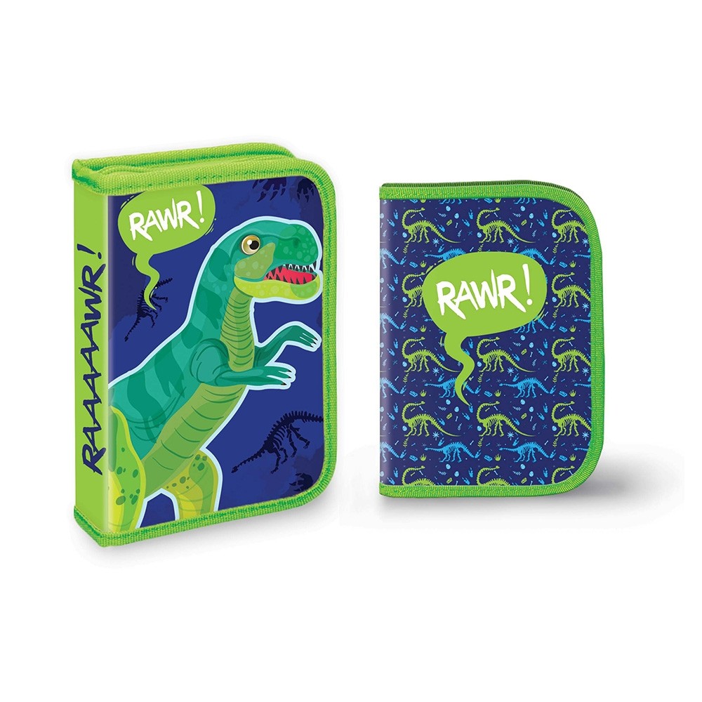 Penar dreptunghiular, 30 de instrumente incluse, compartiment cu fermoar, material textil - imagine 3